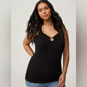 Torrid Foxy Black O-ring Cami New 3x